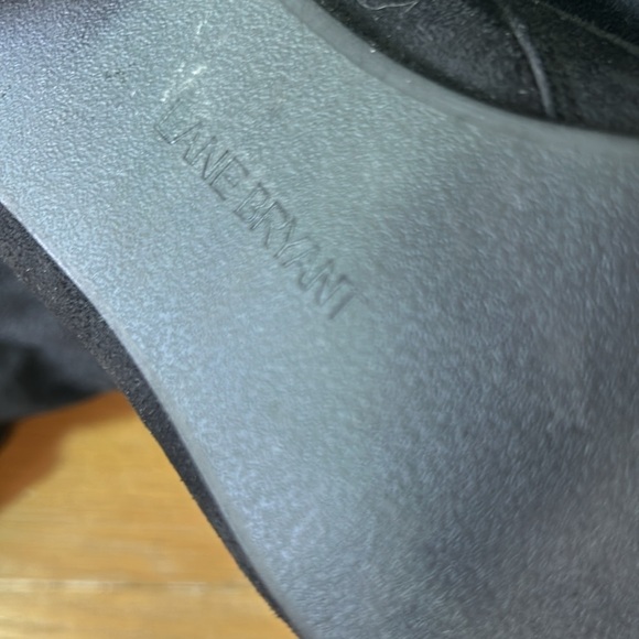 Lane Bryant heeled boots size 11 W inside zipper soft faux suede new 3.5” heel - Picture 10 of 17